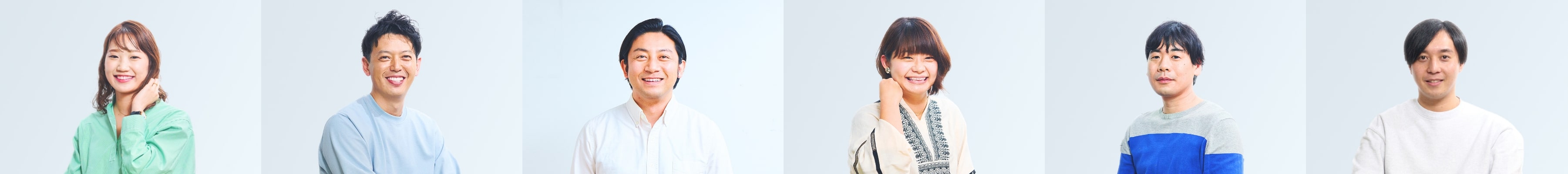 笑顔で写る社員のバストアップ写真が並んでいる